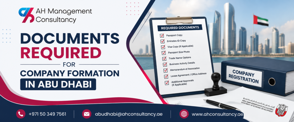 Documents Required for Company Formation in Abu Dhabi