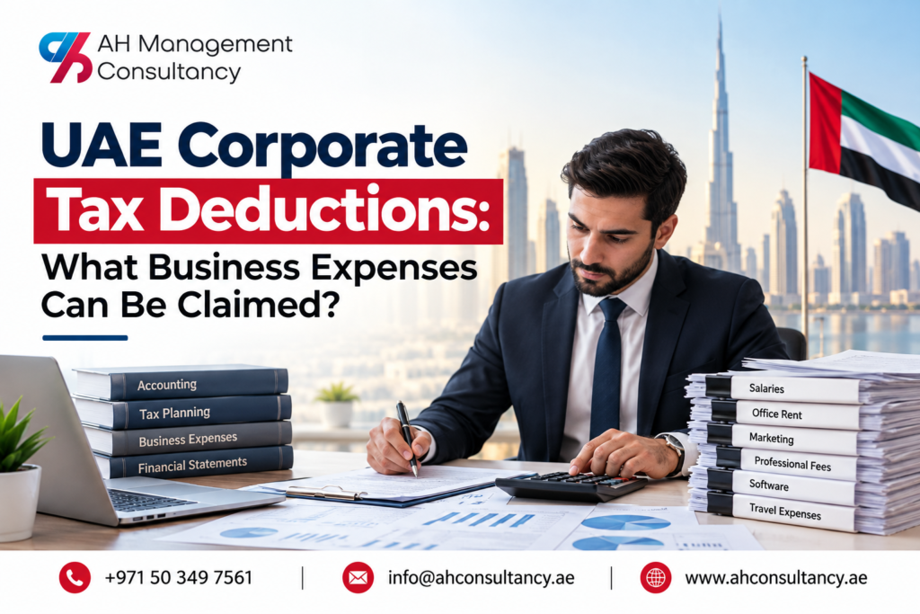 Corporate Tax Deductions UAE, allowable business expenses guide
