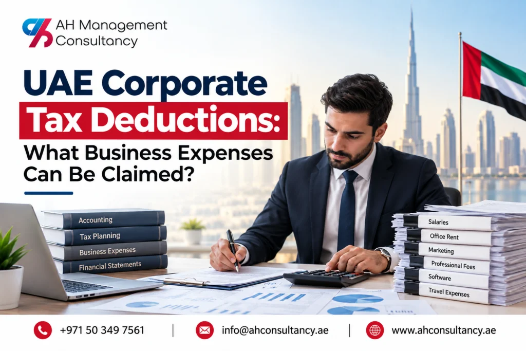 Corporate Tax Deductions UAE, allowable business expenses guide